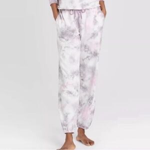 COLSIE | Tie-Dye Jogger Style Lounge Pants Pink White Purple Women’s Size Large